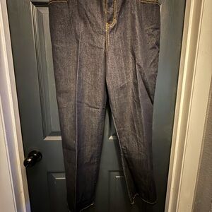 New-women’s Dark Blue Denim Jeans Size 16